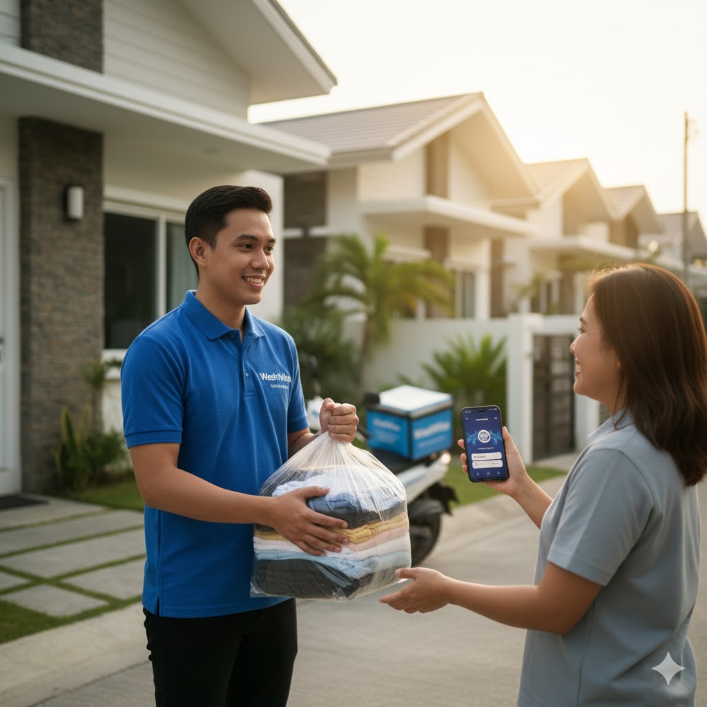 WashWise delivery to customer doorstep
